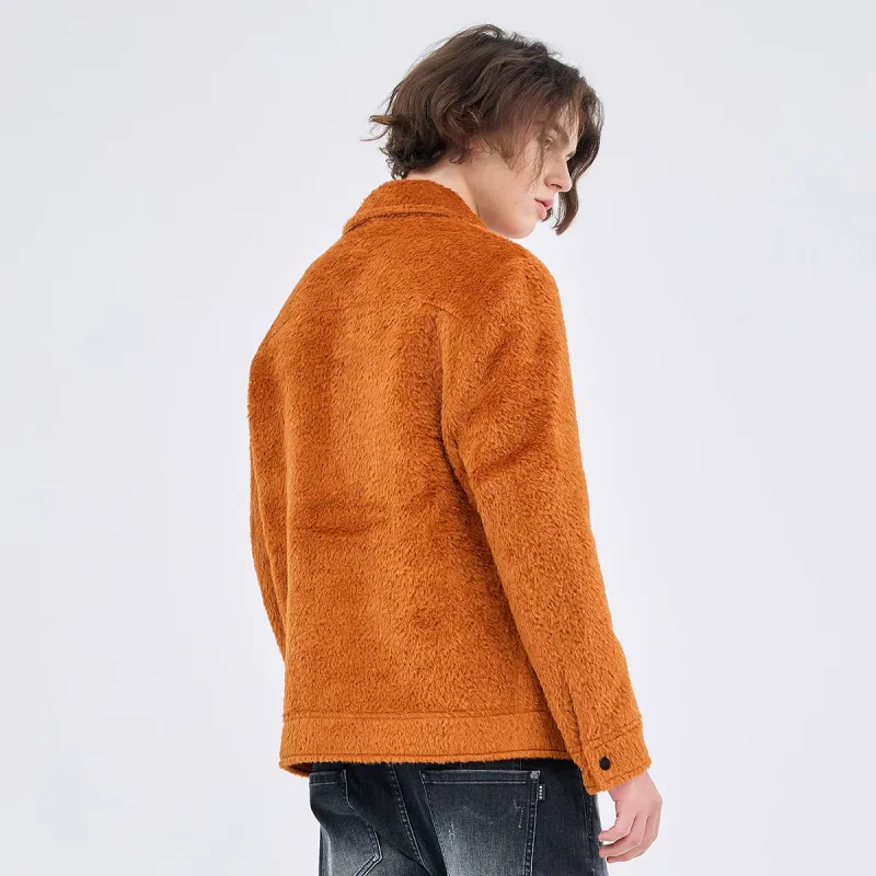 DAVID NAMAN FW23 Coats Men's Orange-5
