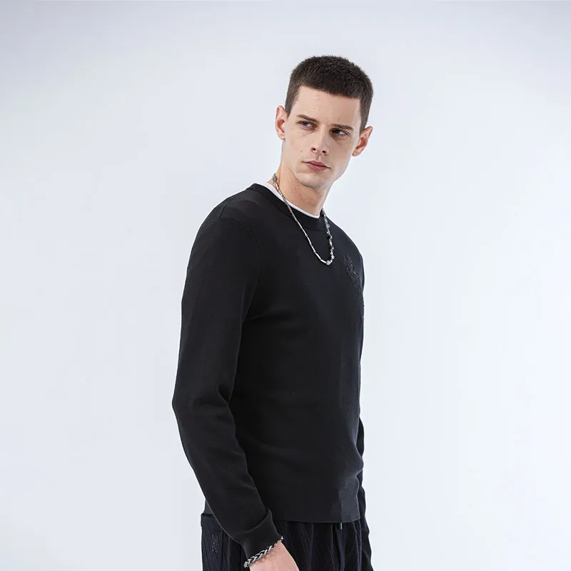DAVID NAMAN Sweaters Men Black-6