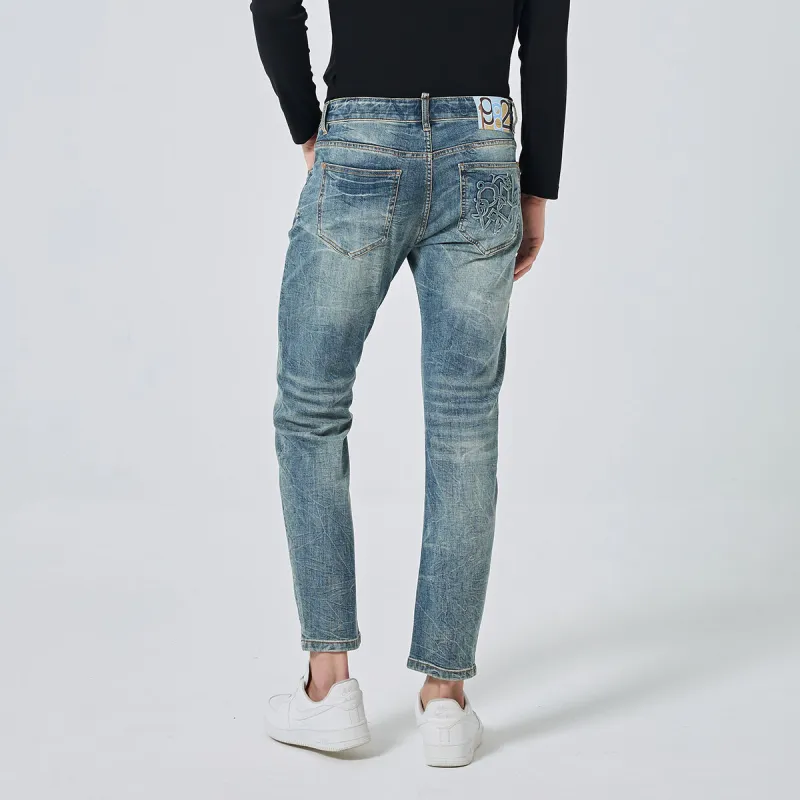 DAVID NAMAN FW23 Jeans Men's Blue-3