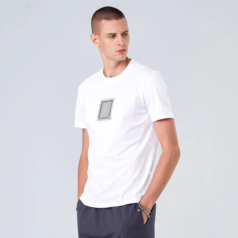 DAVID NAMAN T Shirts Men White-4