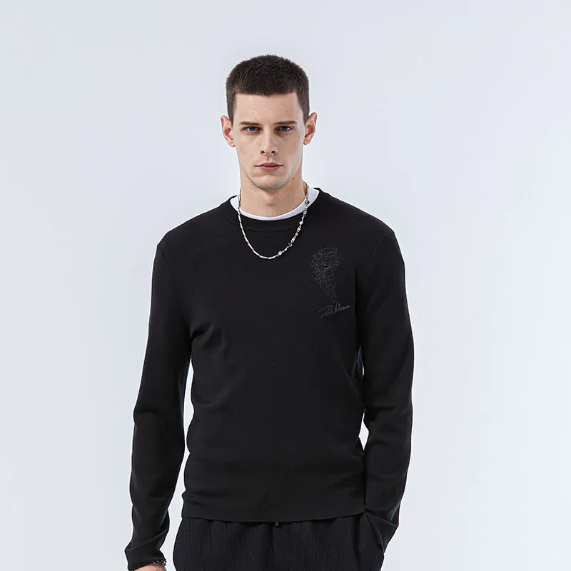 DAVID NAMAN Sweaters Men Black-5