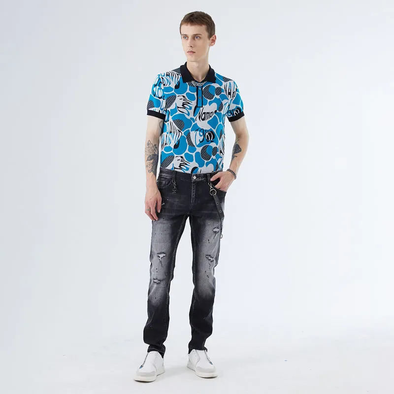 DAVID NAMAN Jeans Men Navy Blue-2