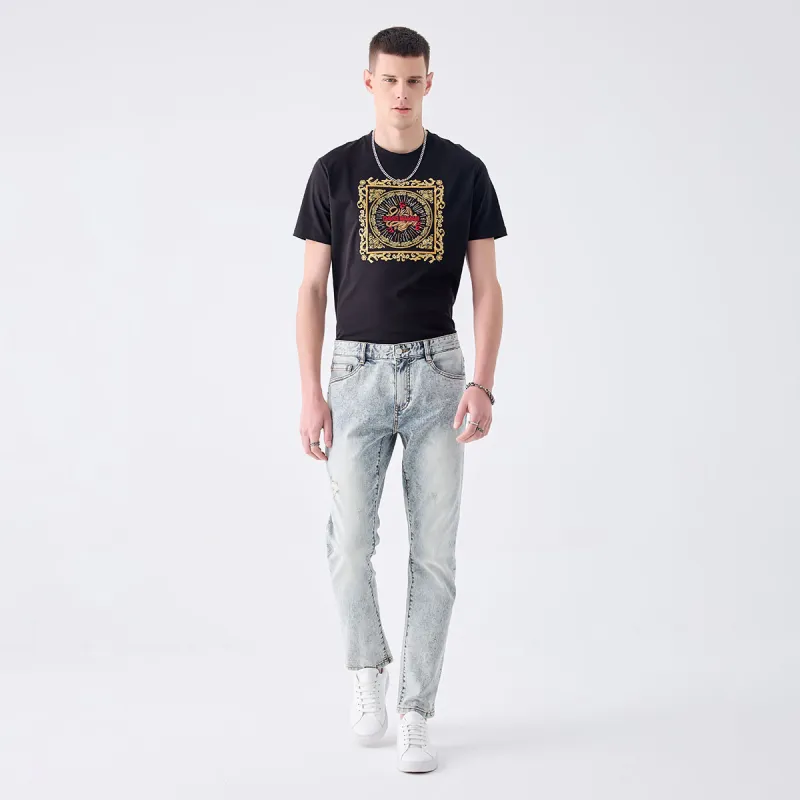 DAVID NAMAN Jeans Men Light Gray-7