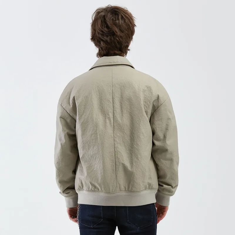 DAVID NAMAN Leather Jackets Men Ecru-4
