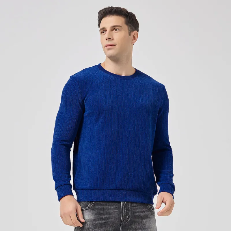 DAVID NAMAN Sweatshirts Men Blue-5