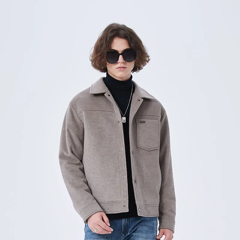 DAVID NAMAN Coats Men Gray-2