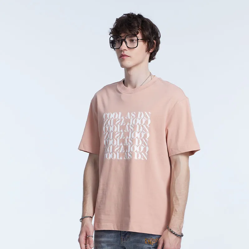 DAVID NAMAN T Shirts Men Pink-6