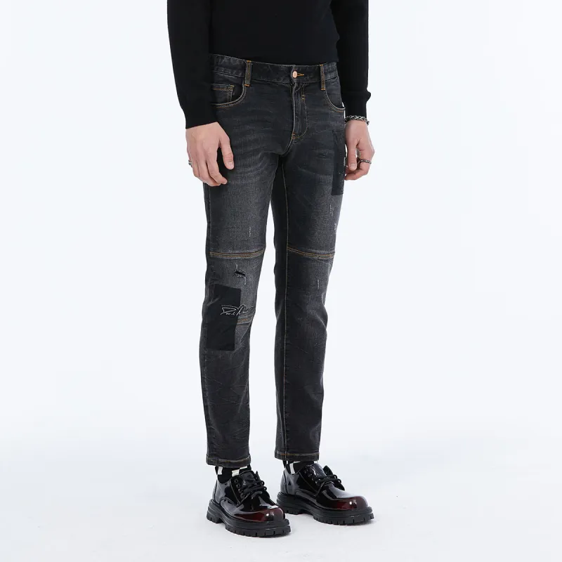 DAVID NAMAN Jeans Men Black-5