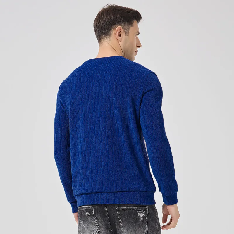 DAVID NAMAN Sweatshirts Men Blue-3