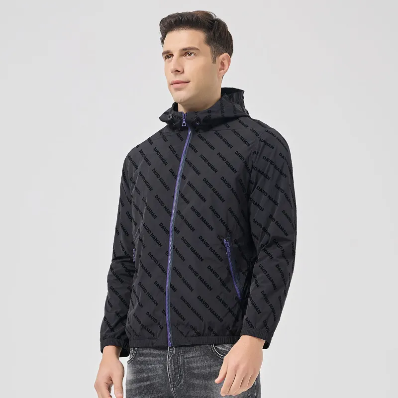 DAVID NAMAN Jackets Men Black-6
