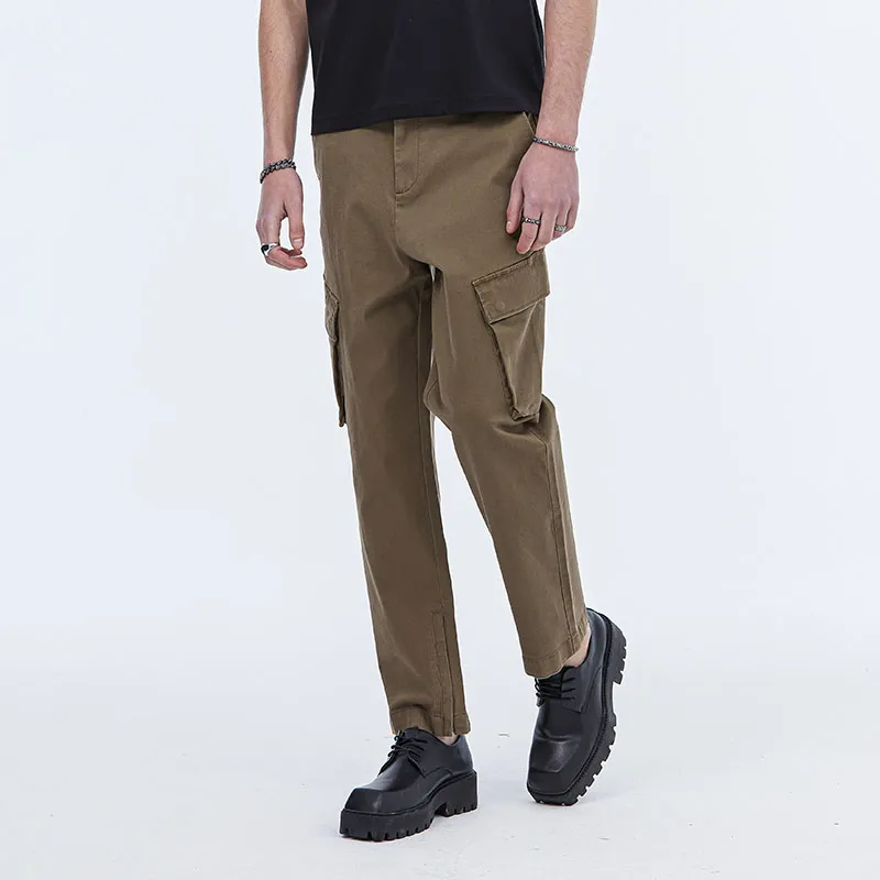 DAVID NAMAN Cargo Pants Men Khaki-5