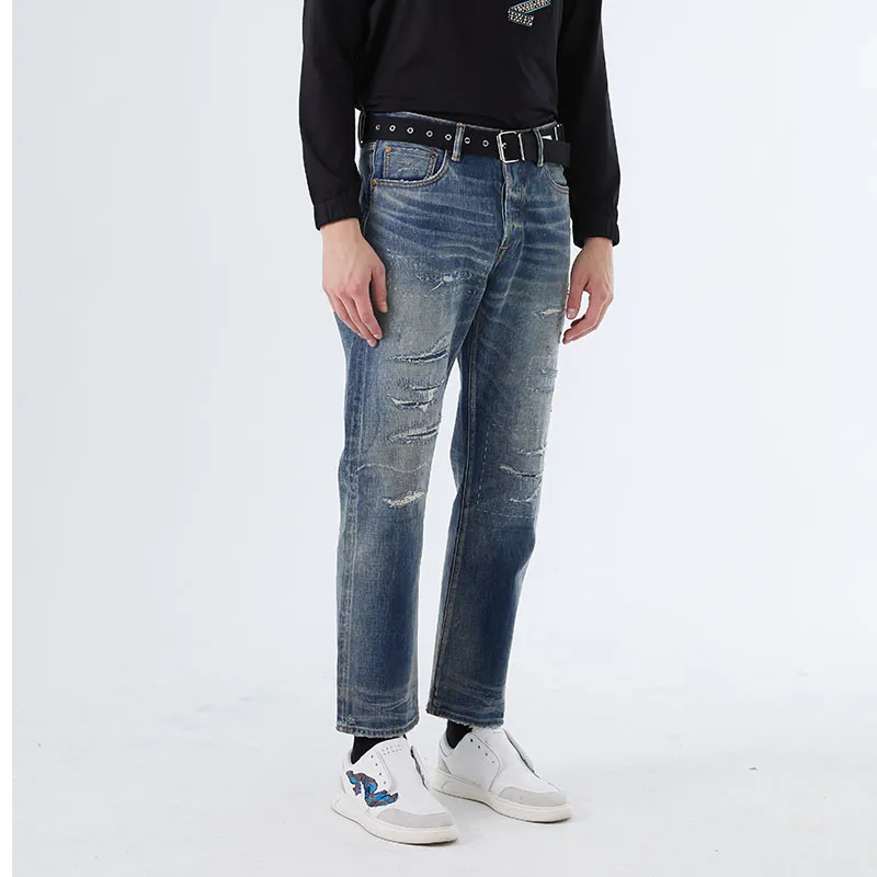 DAVID NAMAN Jeans Men Denim Blue-4