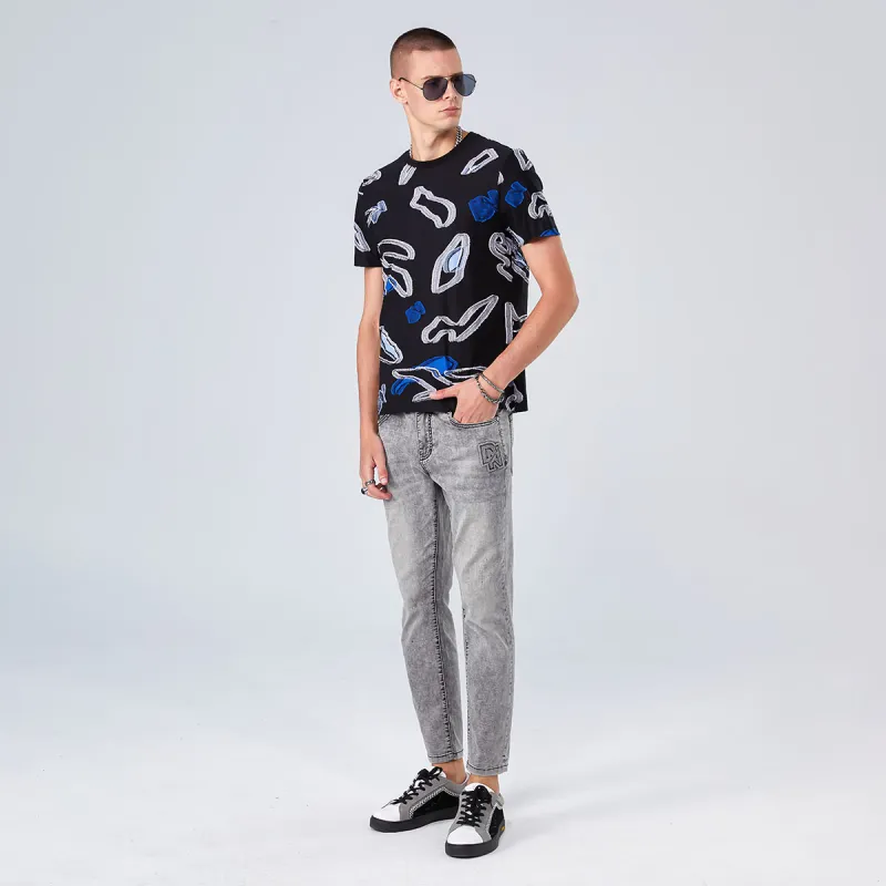 DAVID NAMAN Jeans Men Gray-6