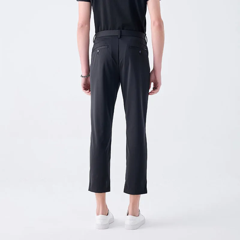 DAVID NAMAN Spring And Summer Casual Pants Men's Black-3