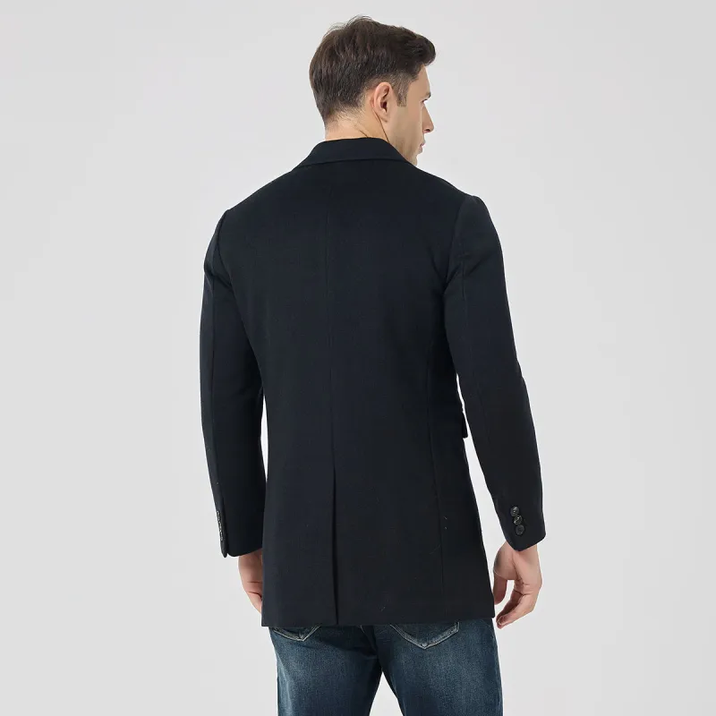 DAVID NAMAN FW23 Coats Men's Navy Blue-6