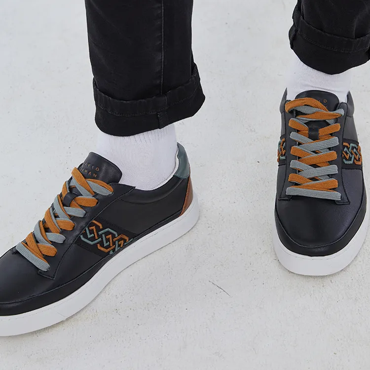 DAVID NAMAN Stylish Skateboarding Shoes Men's Black-13