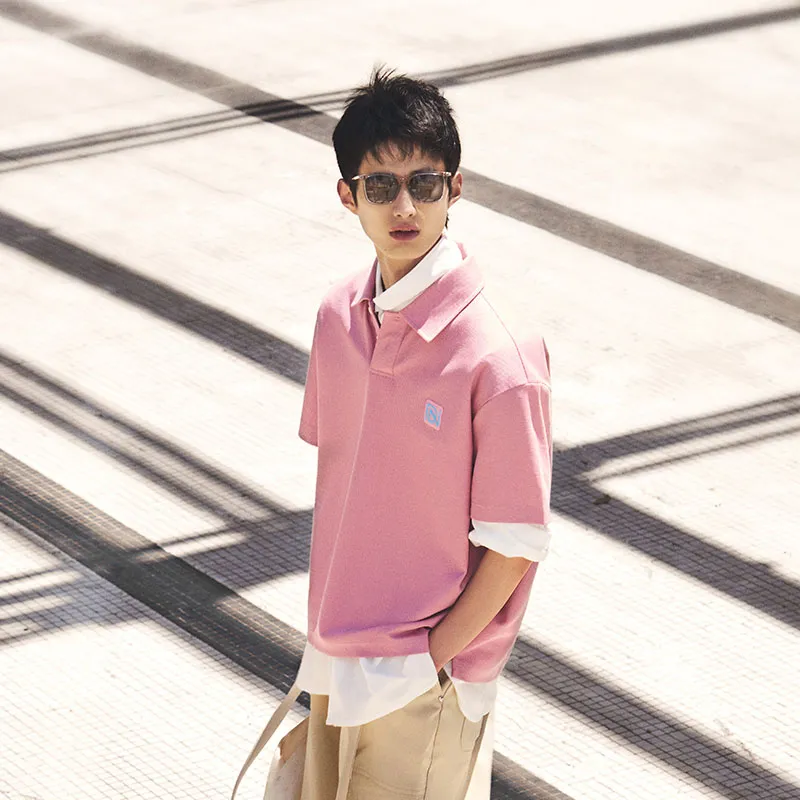 DAVID NAMAN Polo Shirt, Celebrity Same Style Men's-34