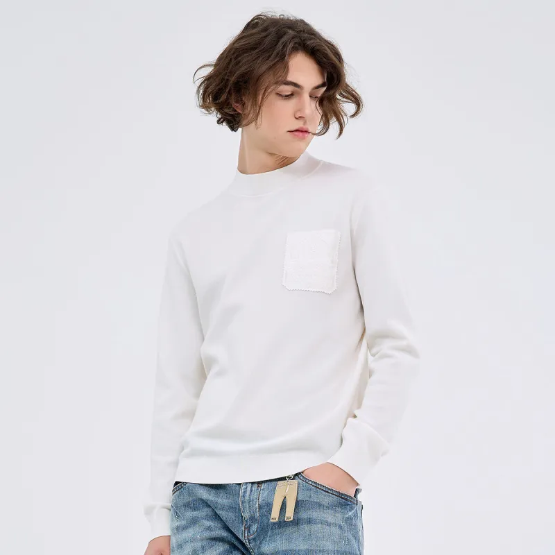 DAVID NAMAN FW23 Sweater Men's White-5