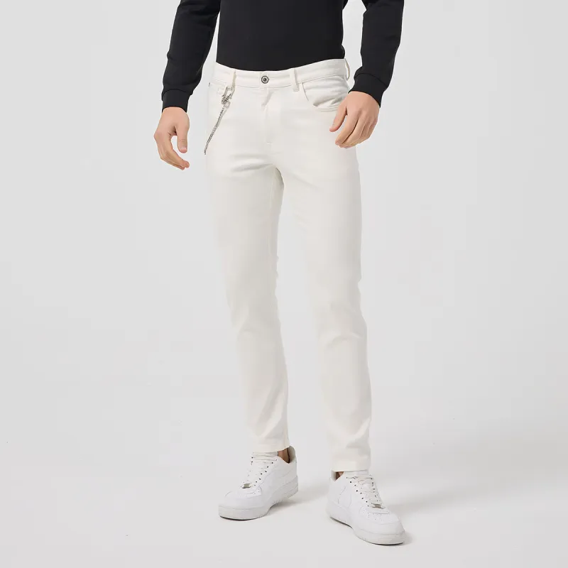 DAVID NAMAN Jeans Men White-2