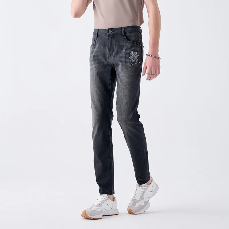 DAVID NAMAN Jeans Men Dark Gray-3