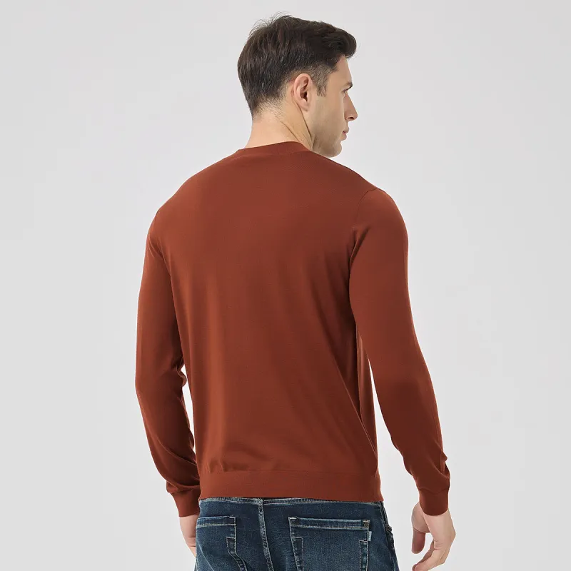 DAVID NAMAN Sweaters Men Orange Red-5