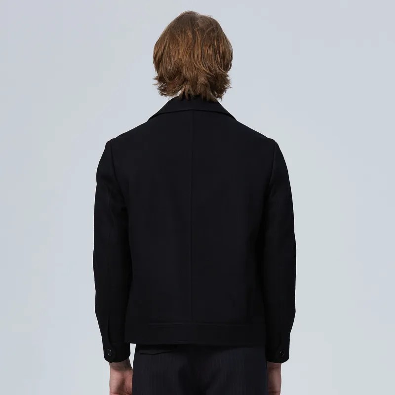 DAVID NAMAN Coats Men Black-4