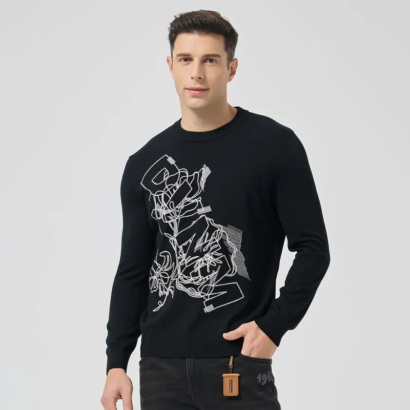 DAVID NAMAN Sweaters Men Black-4