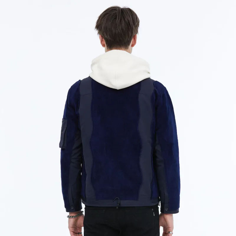 DAVID NAMAN Jackets Men Navy Blue-6