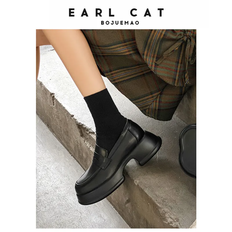 Earl Cat Loafers Women's Black-1