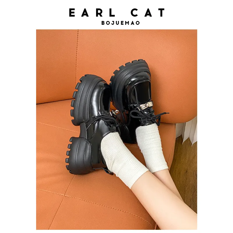 Earl Cat Casual Single Shoes 5cm Women's-5