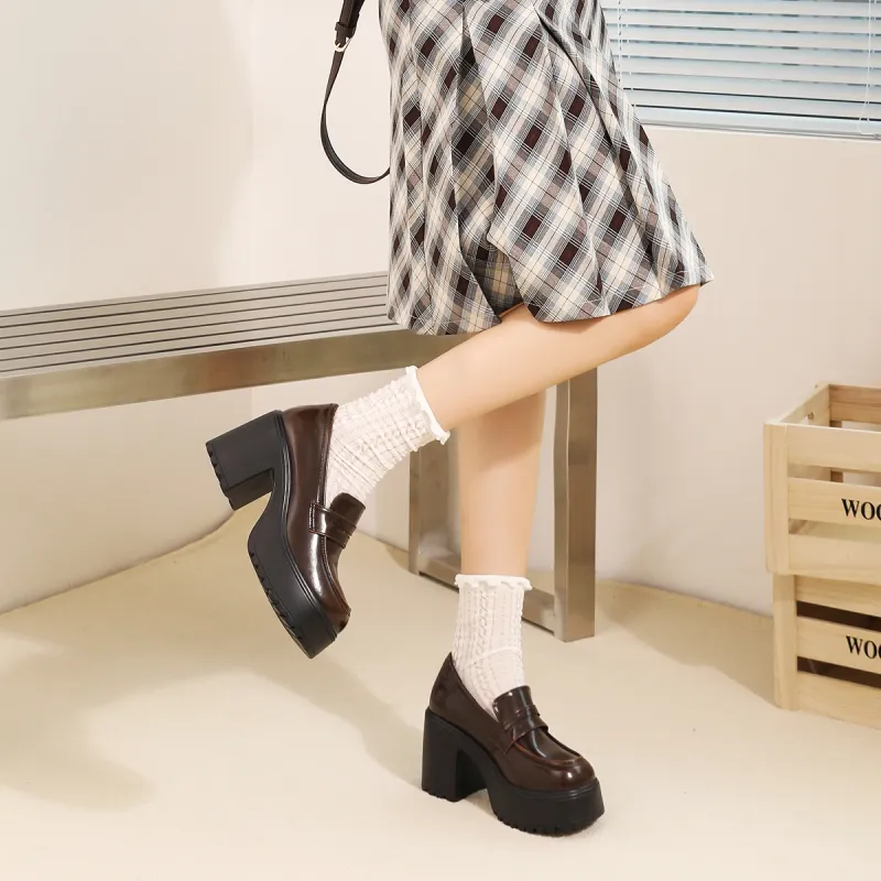 Earl Cat Casual Single Shoes 9cm Women's-7