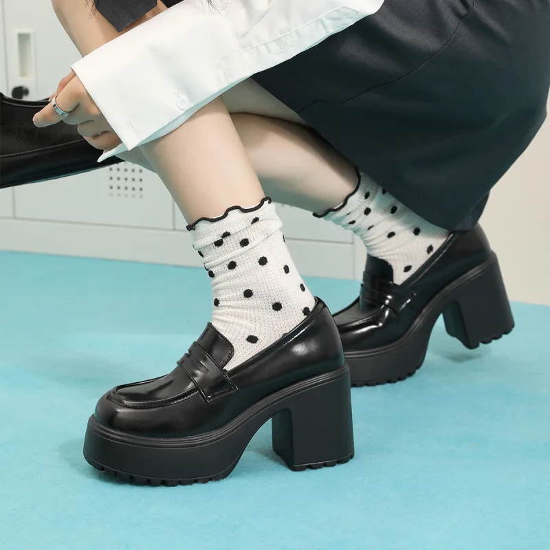 Earl Cat Casual Single Shoes 9cm Women's-2