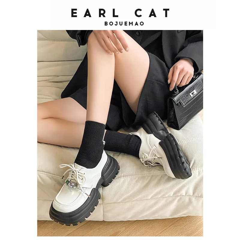 Earl Cat Casual Single Shoes 5cm Women's-10