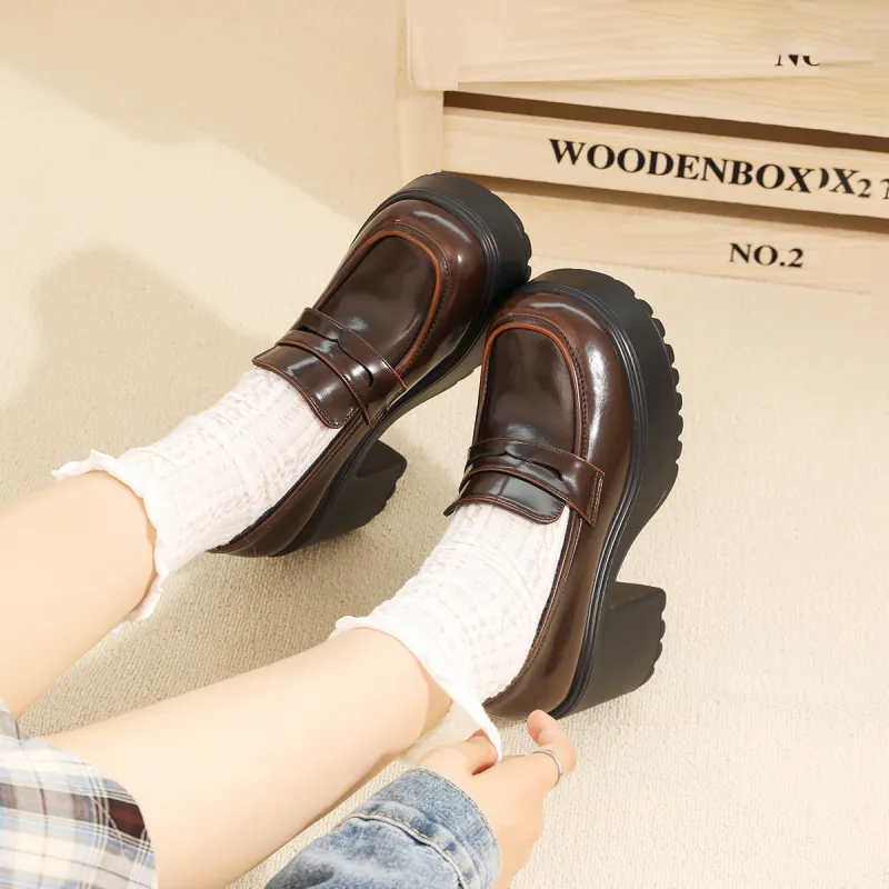 Earl Cat Casual Single Shoes 9cm Women's-6
