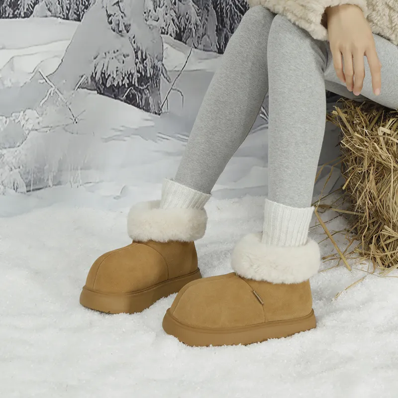 Earl Cat Durable Warm Short Snow Boots Women's-2