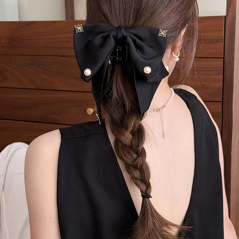 JIANYINGSHU Satin, Acrylic Hair Clips Women's-2