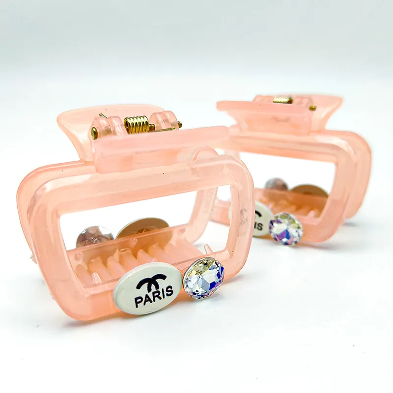 JIANYINGSHU Acrylic+Faux Diamond Hair Clips Women's-1