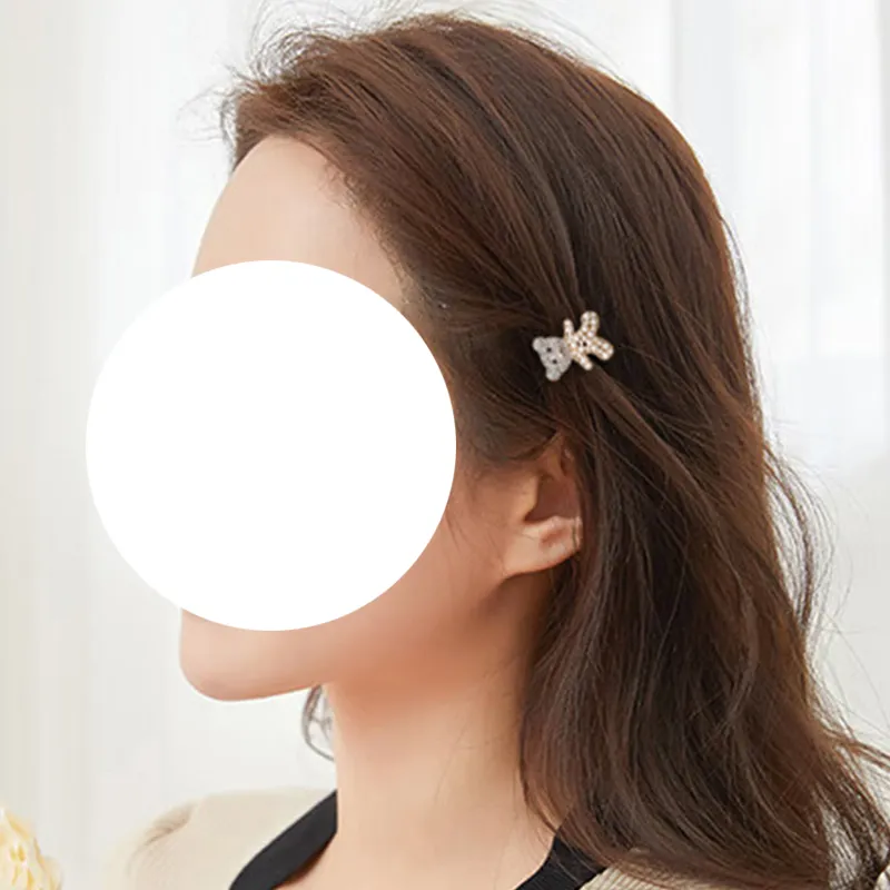 JIANYINGSHU Alloy+Faux Diamond Hair Clips Women's-5