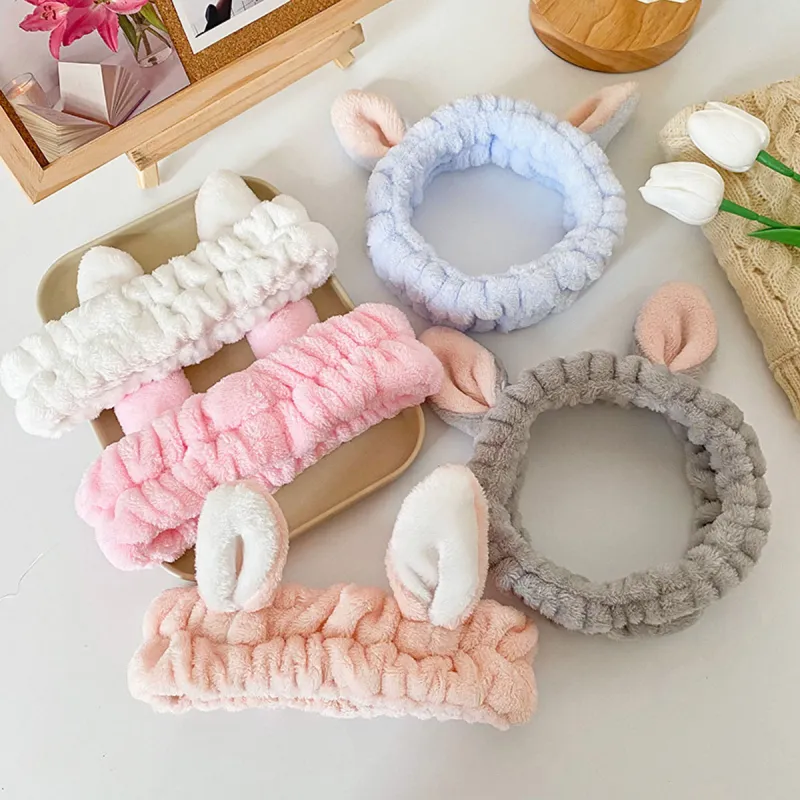 JIANYINGSHU Flannel Hair Bands Women's-29