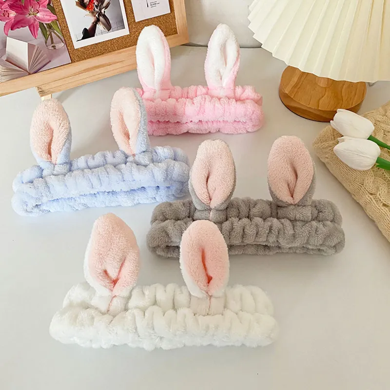 JIANYINGSHU Flannel Hair Bands Women's-16