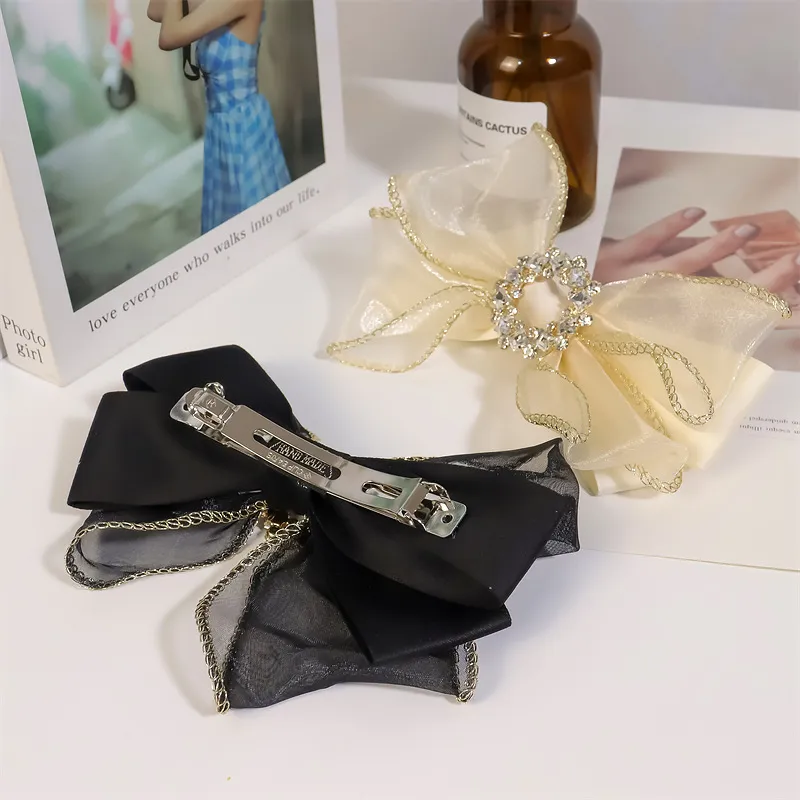 JIANYINGSHU Organza Hair Clips Women's-4