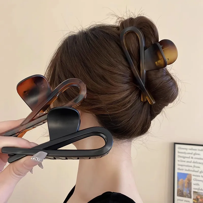JIANYINGSHU Acrylic Hair Clips Women's-9