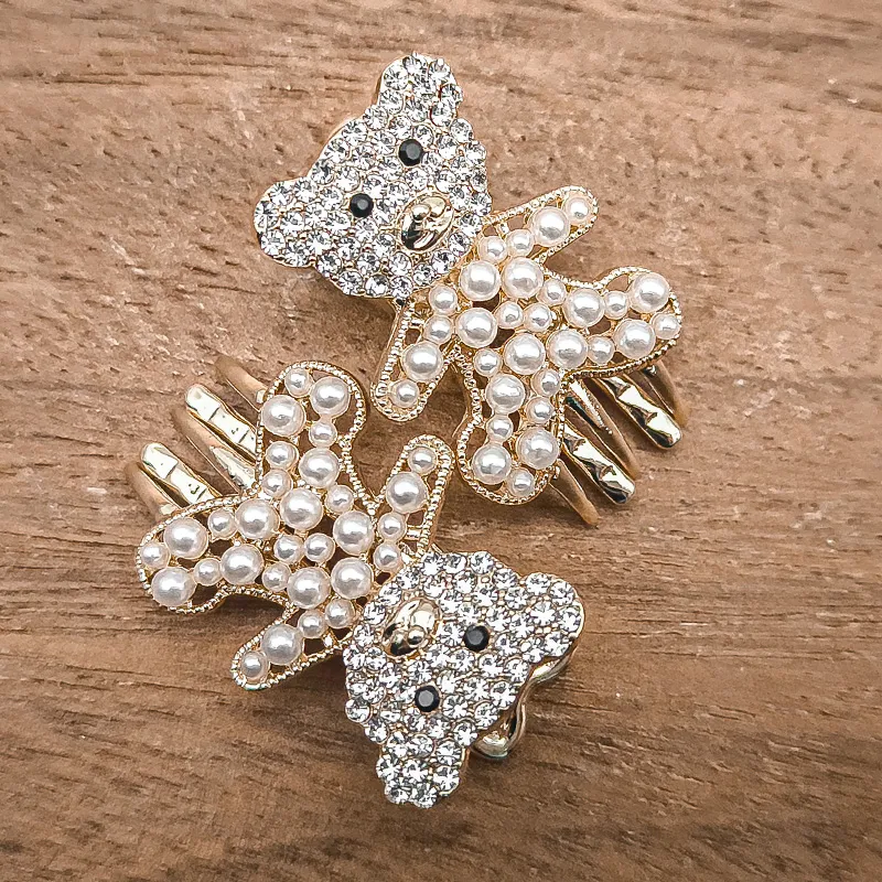 JIANYINGSHU Alloy+Faux Diamond Hair Clips Women's-1
