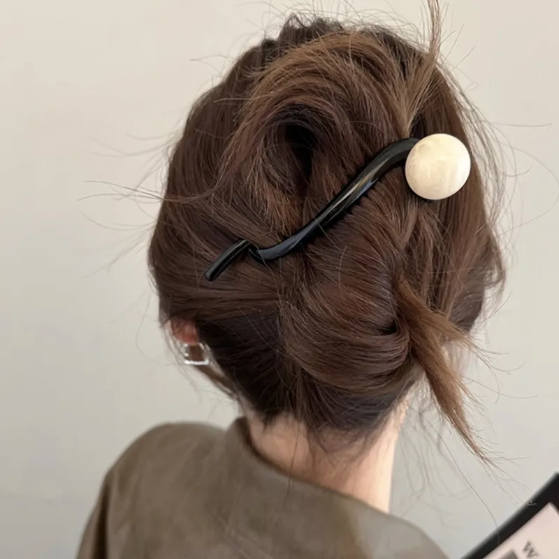 JIANYINGSHU Acrylic Hair Clips Women's-3