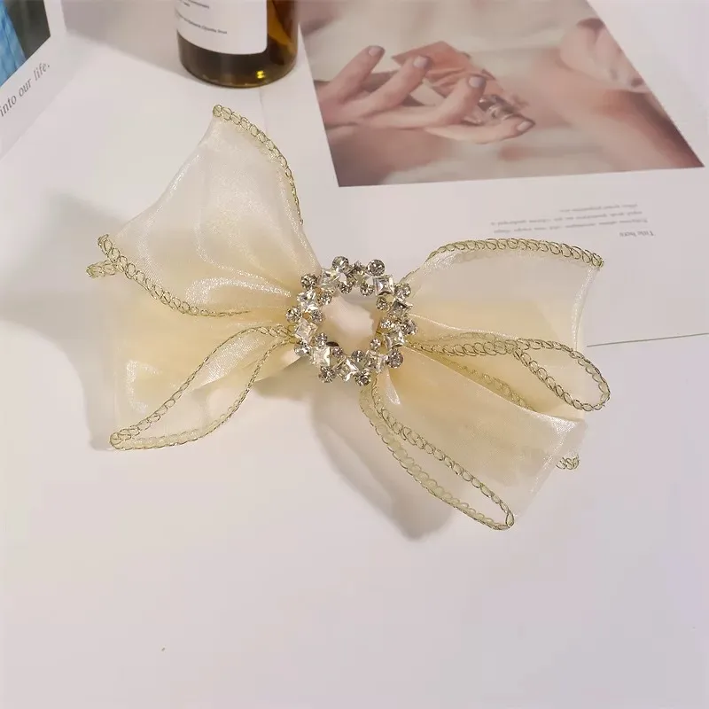 JIANYINGSHU Organza Hair Clips Women's-1