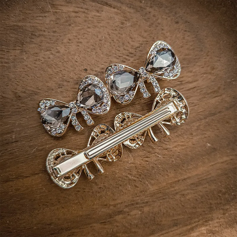 JIANYINGSHU Alloy+Faux Diamond Hair Clips Women's-3