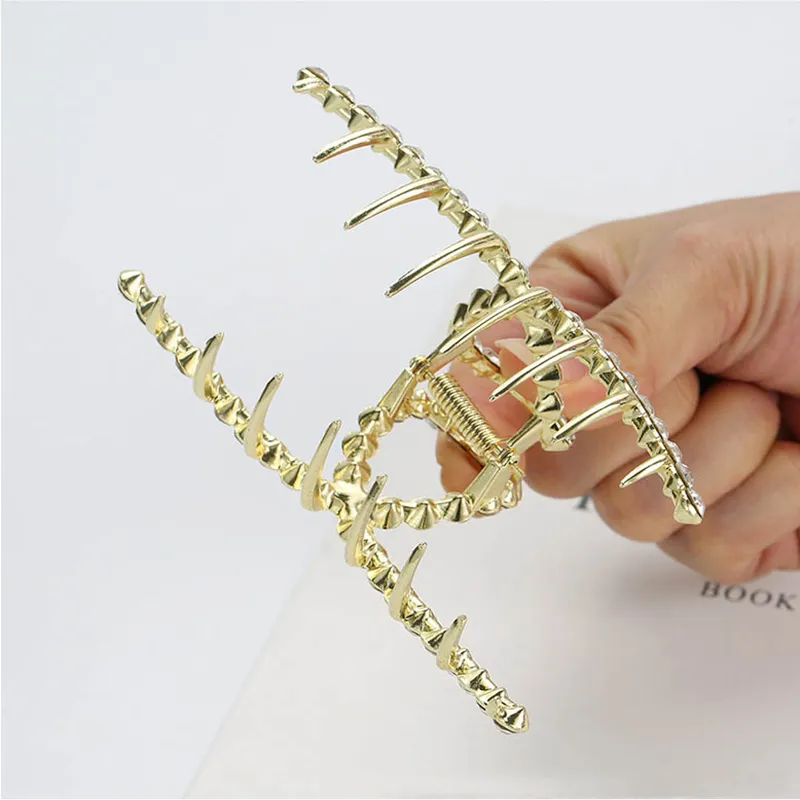 JIANYINGSHU Alloy Rhinestones Hair Clips Women's-4