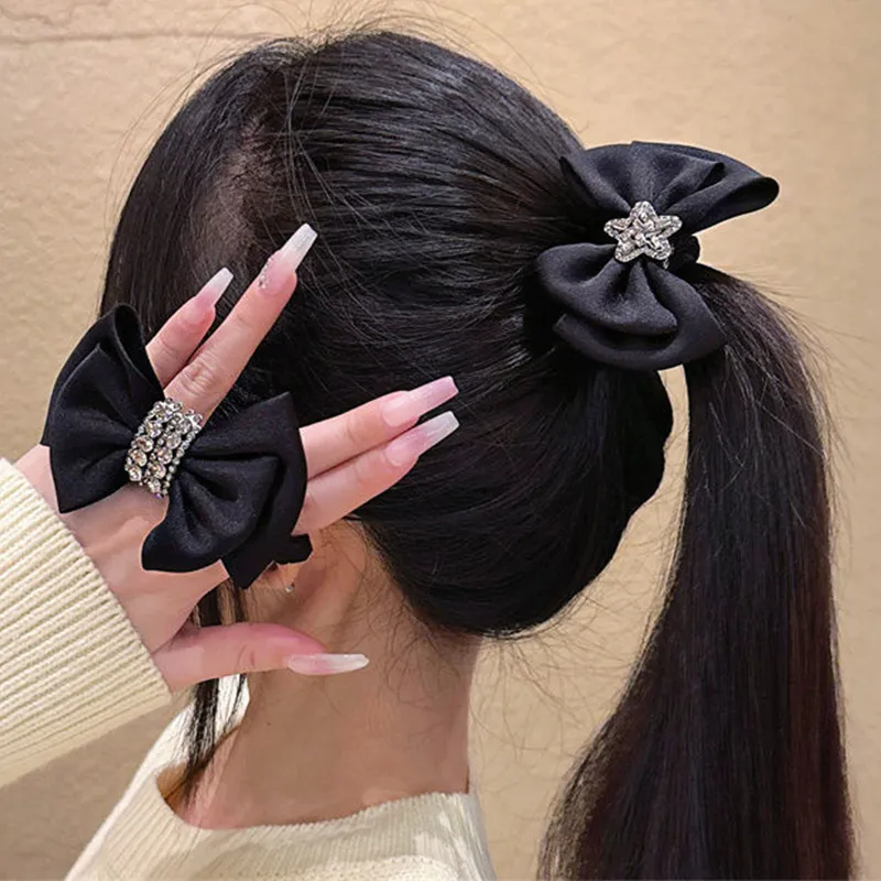 JIANYINGSHU Satin Hair Tie Women's-3