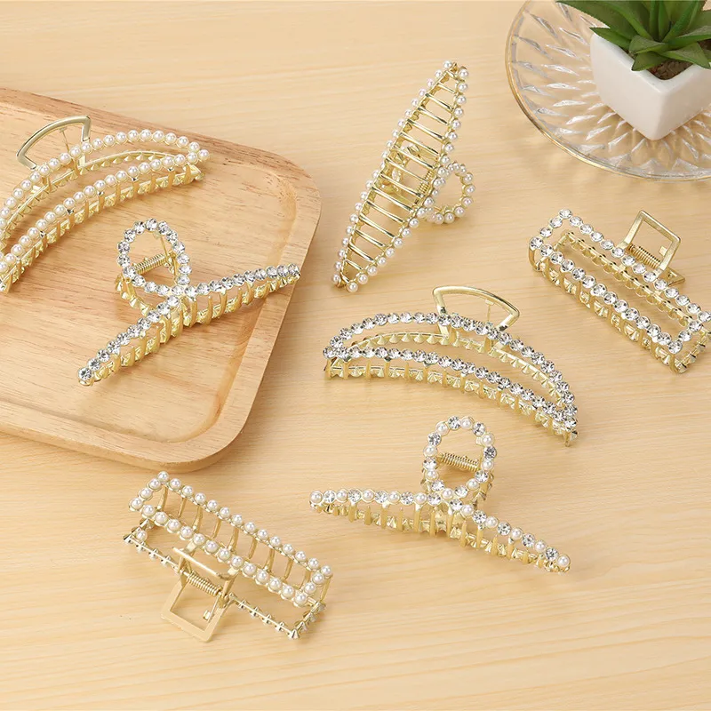 JIANYINGSHU Alloy Rhinestones Hair Clips Women's-2