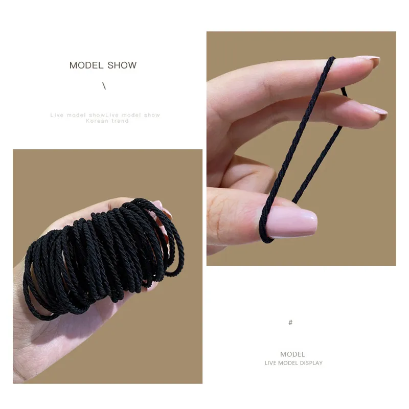 JIANYINGSHU Rubber Band Hair Tie Unisex-2